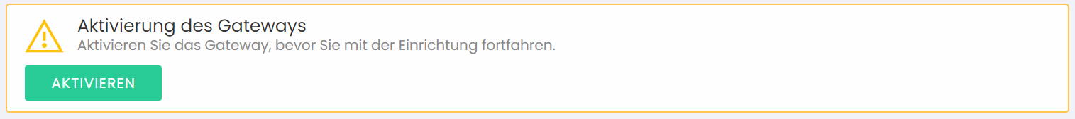 Aktivierung