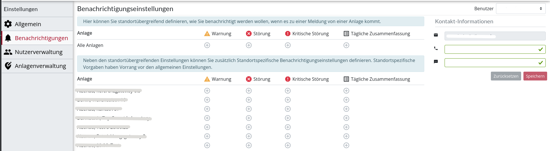 Benachrichtigungsverwaltung